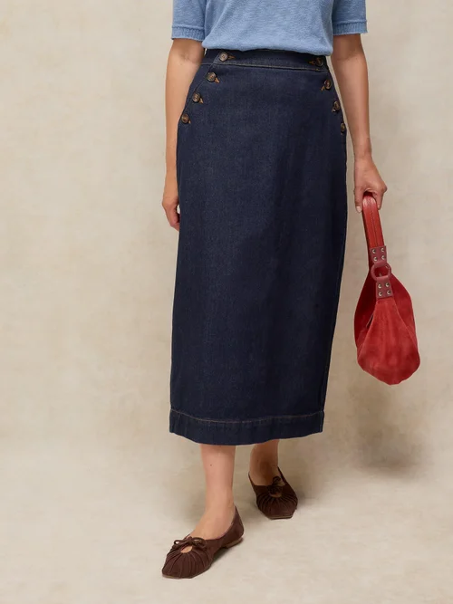 Jupe Maxi en Denim Reese - Dk Denim - 44/R Image 1