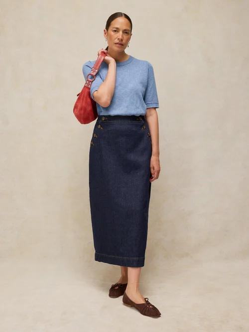 Jupe Maxi en Denim Reese - Dk Denim - 44/R Image 2