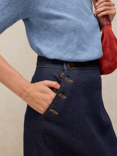 Jupe Maxi en Denim Reese - Dk Denim - 44/R Image 3