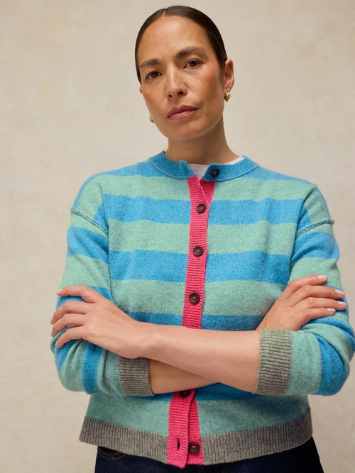 Cardigan Sansa Rayé - Blue Mlt - 50 Image 2