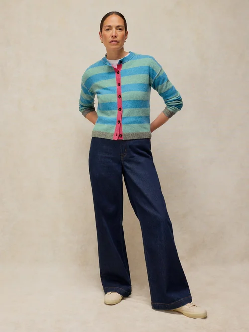Cardigan Sansa Rayé - Blue Mlt - 50 Image 1