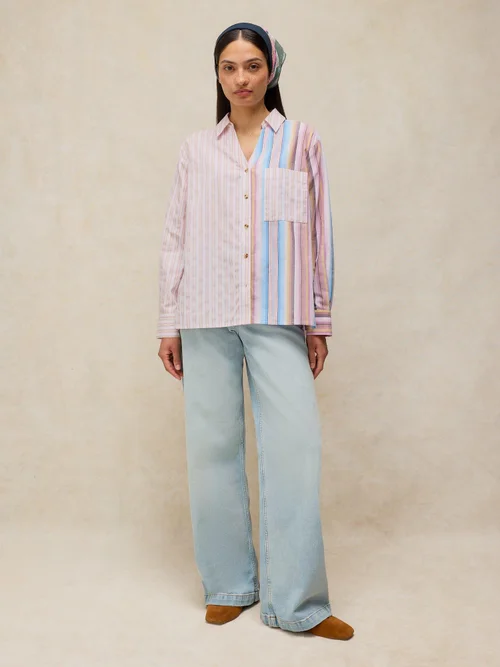 Chemise à rayures mélangées Saffie - Pink Mlt - 50/R Image 2