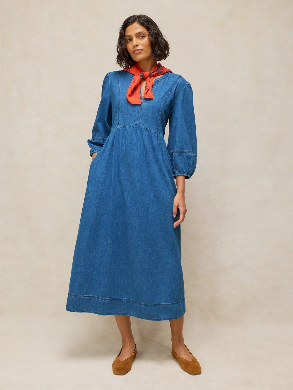 Robe en denim Krystin - Mid Denim - 46/R Image 1