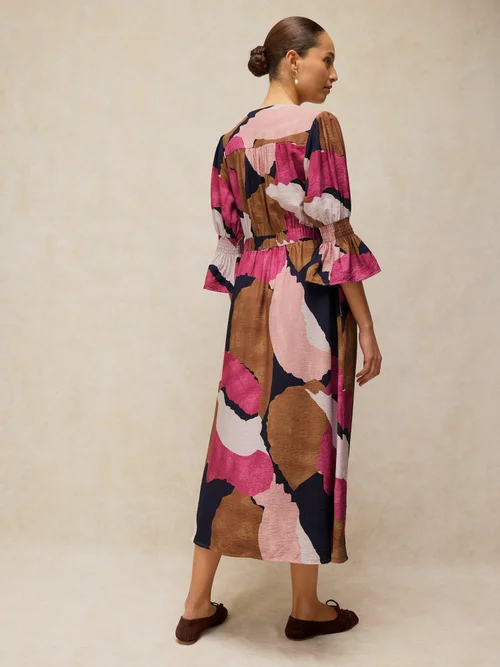 Robe Maisie Knot - Pink Mlt - 46/R Image 4