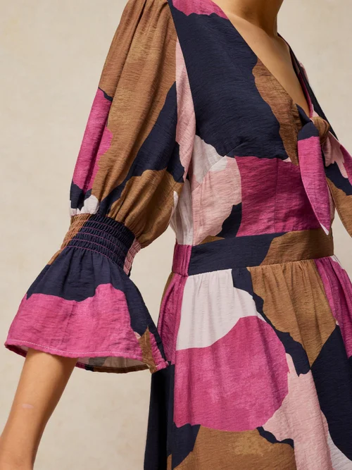 Robe Maisie Knot - Pink Mlt - 46/R Image 3