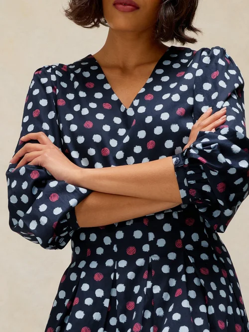 Robe plissée Sierra - Navy Multi - 50/R Image 3