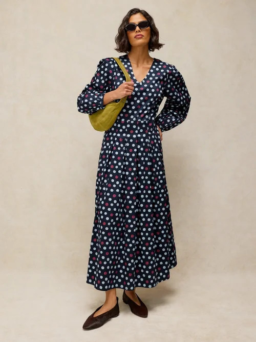Robe plissée Sierra - Navy Multi - 50/R Image 1