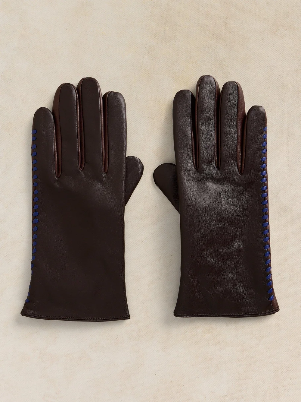 Gant en cuir Sasha - Dk Brown - S/M Image 1