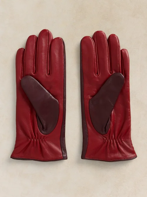 Gant en cuir Sasha - Plum Mlt - S/M Image 3