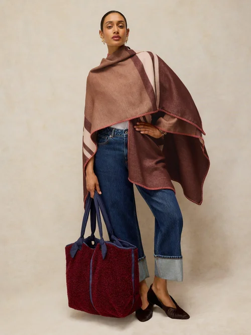 Poncho à détail rayé Image 2