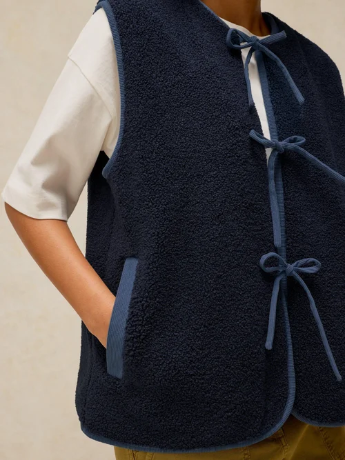 Gilet Borg noué devant - Dark Navy - XS Image 3