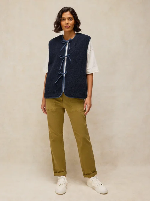 Gilet Borg noué devant - Dark Navy - XS Image 2