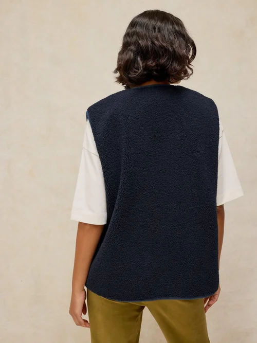 Gilet Borg noué devant - Dark Navy - XS Image 4