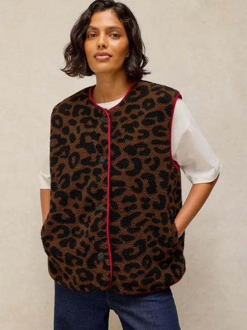 Gilet Borg Léopard - Nat Mlt - XS Image 3