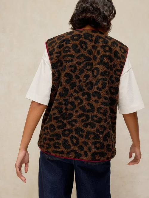 Gilet Borg Léopard - Nat Mlt - XS Image 4