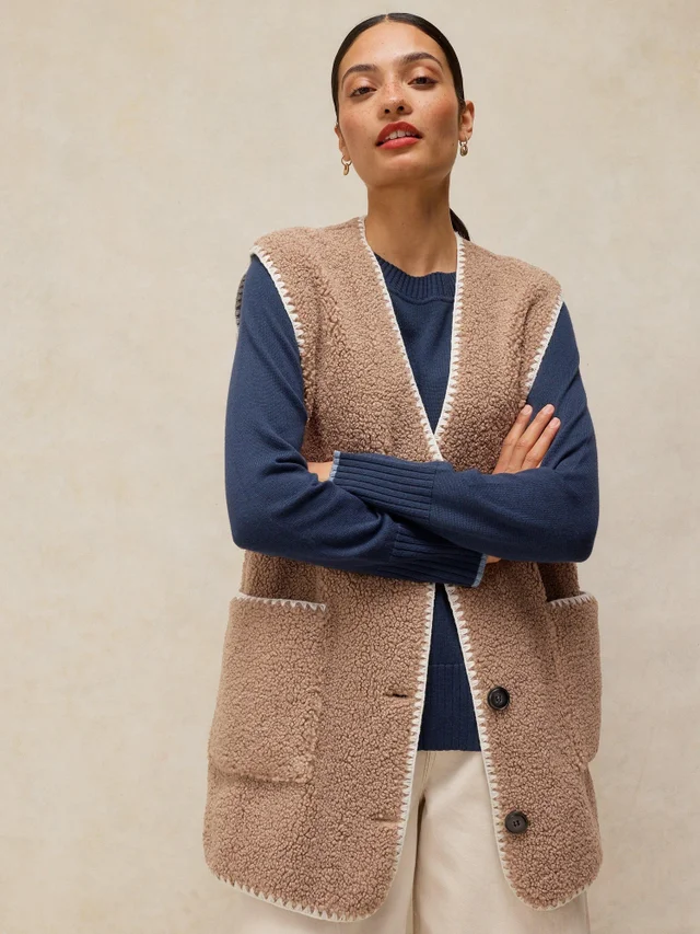 Gilet long Borg