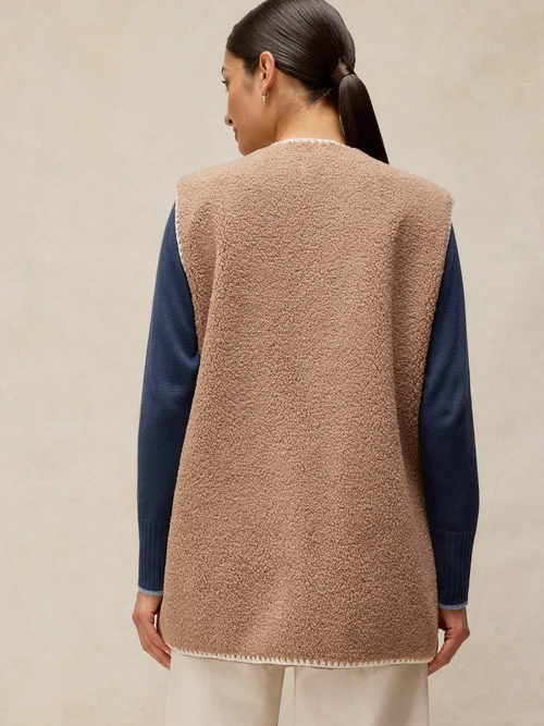 Gilet long Borg - Dk Nat - XS Image 4