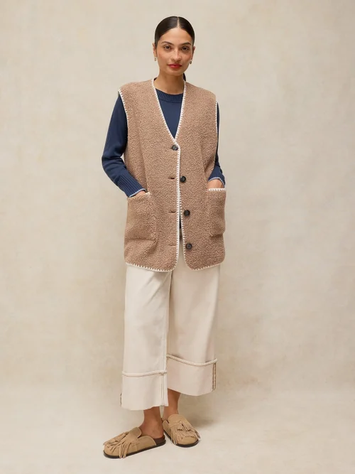 Gilet long Borg - Dk Nat - XS Image 2