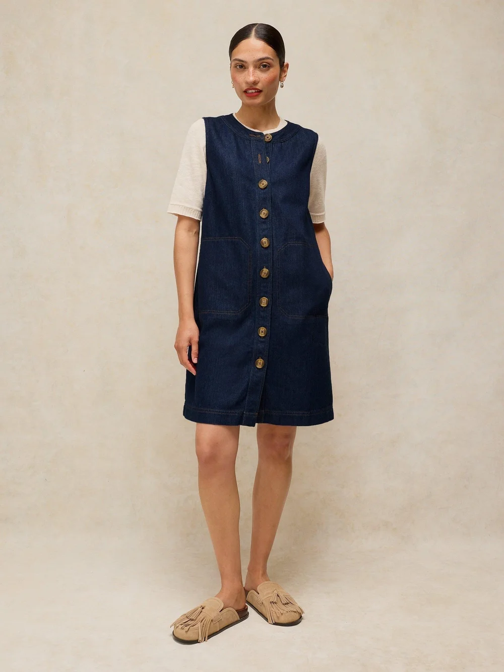 Robe droite en denim Millie - Dk Denim - 52/R Image 1
