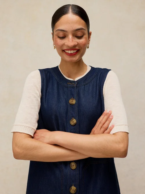 Robe droite en denim Millie - Dk Denim - 52/R Image 3