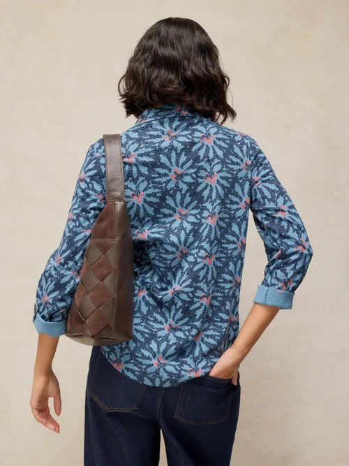 Chemise en jersey Annie - Navy Multi - 48 Image 4