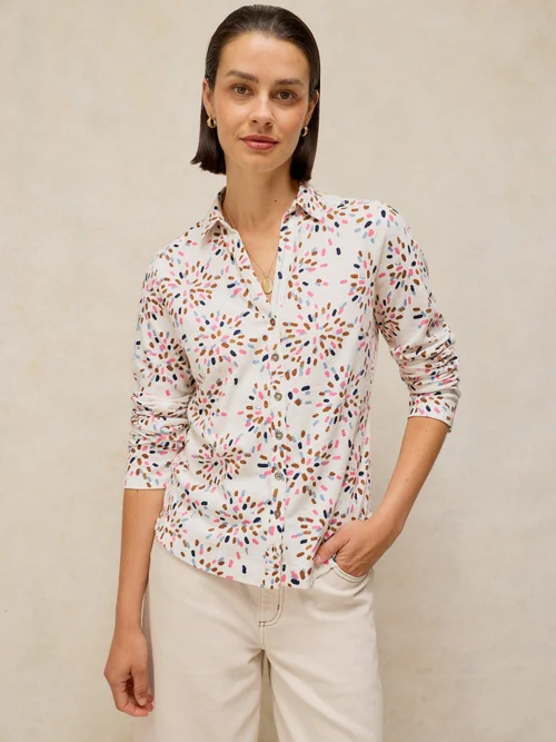 Chemise en jersey Annie - White Pr - 46 Image 3