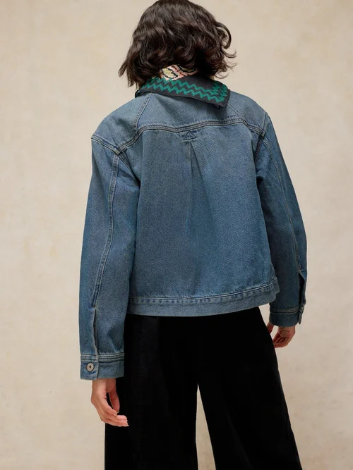 Veste en jean Eva - Mid Denim - 50/R Image 4