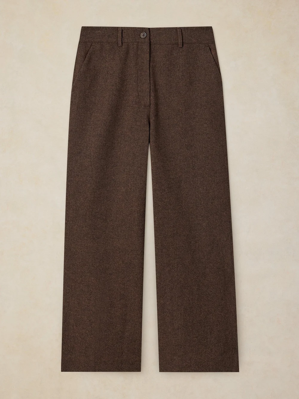 Pantalon large Belle Tweedy - Brown Mlt - 52/R Image 1