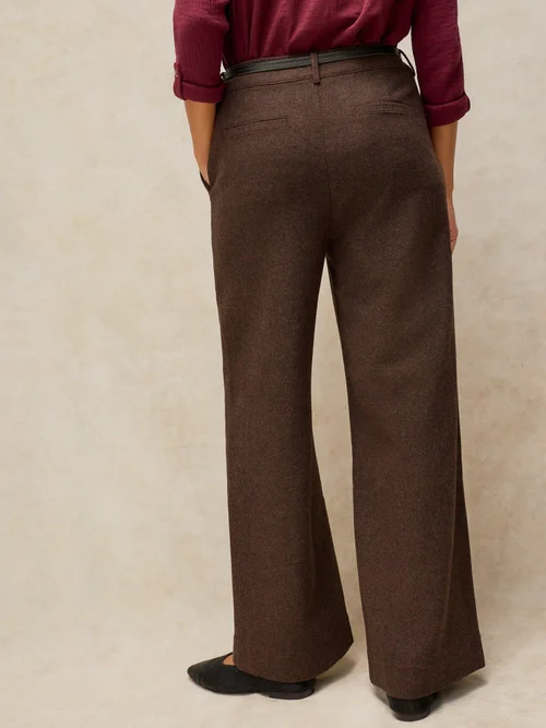 Pantalon large Belle Tweedy - Brown Mlt - 52/R Image 4