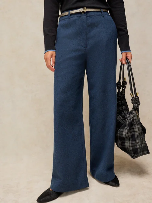 Pantalon large Belle Tweedy - Navy Multi - 48/R Image 1