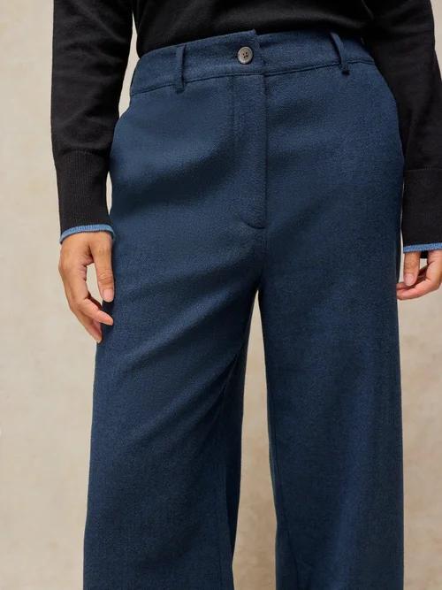 Pantalon large Belle Tweedy - Navy Multi - 48/R Image 3