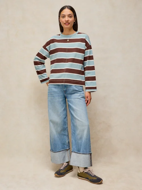 Tee-shirt à manches longues Kim Stripe - Blue Mlt - 52 Image 2
