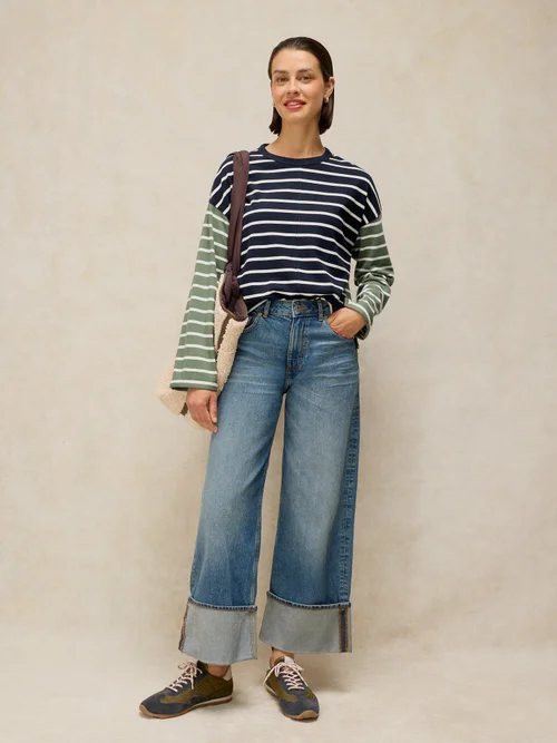Tee-shirt à manches longues Kim Stripe - Navy Multi - 52 Image 1