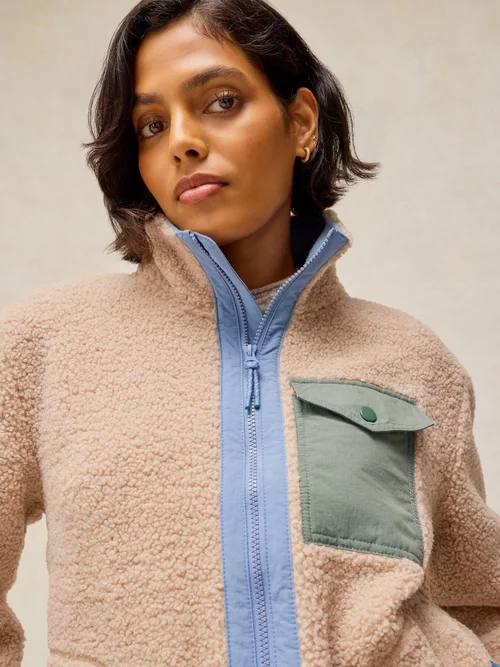 Veste zippée Borg - Nat Mlt - S Image 1