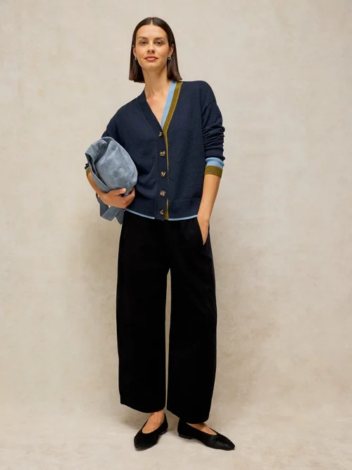 Cardigan Katie V Nk - Navy Multi - 46 Image 1