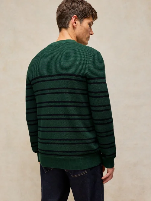 Pull Henley Attadale Rayé - Green Mlt - XS/R Image 4