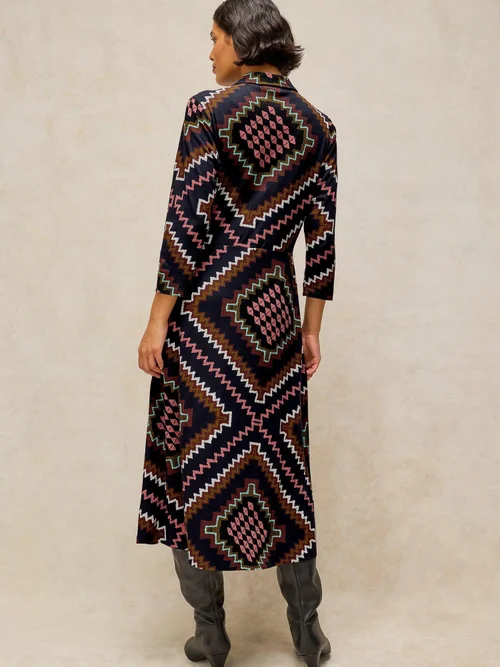Robe en jersey Rua - Navy Multi - 50/R Image 4