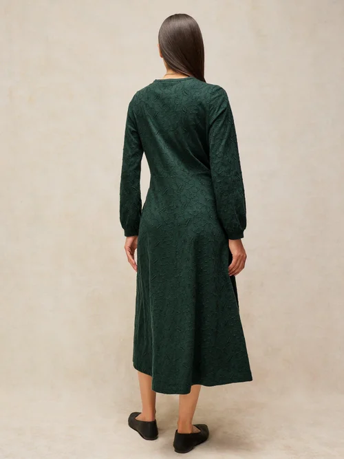 Robe en jersey brodée Megan - Dk Green - 52/R Image 4