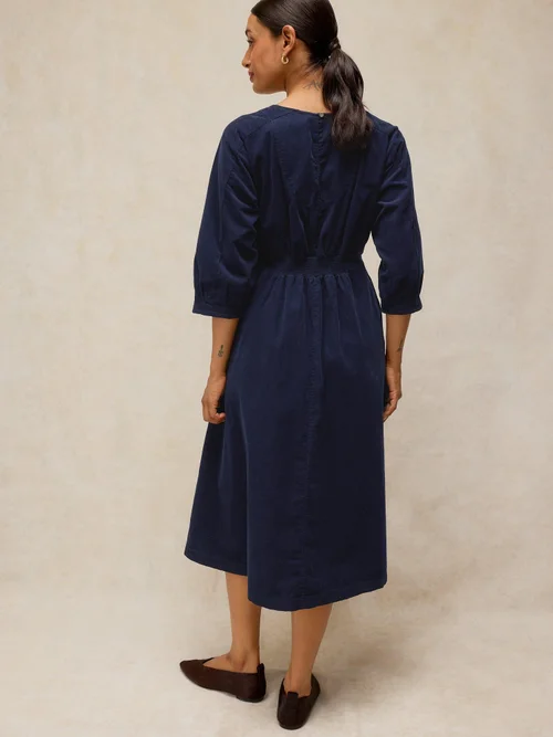 Robe Kate en velours côtelé - Dark Navy - 48/R Image 4