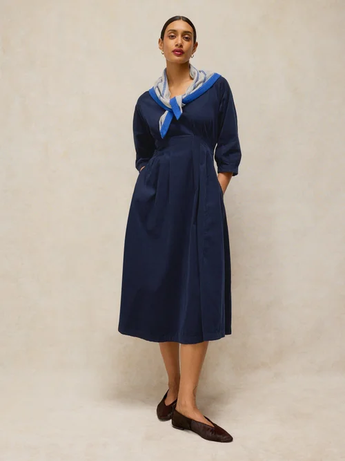 Robe Kate en velours côtelé - Dark Navy - 48/R Image 2
