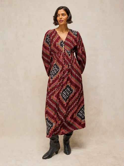 Robe midi Leela - Plum Mlt - 46/R Image 1