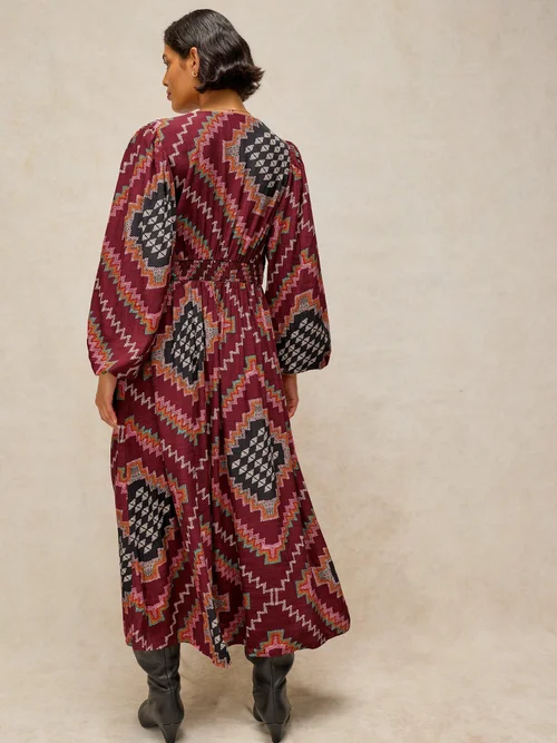 Robe midi Leela - Plum Mlt - 46/R Image 4