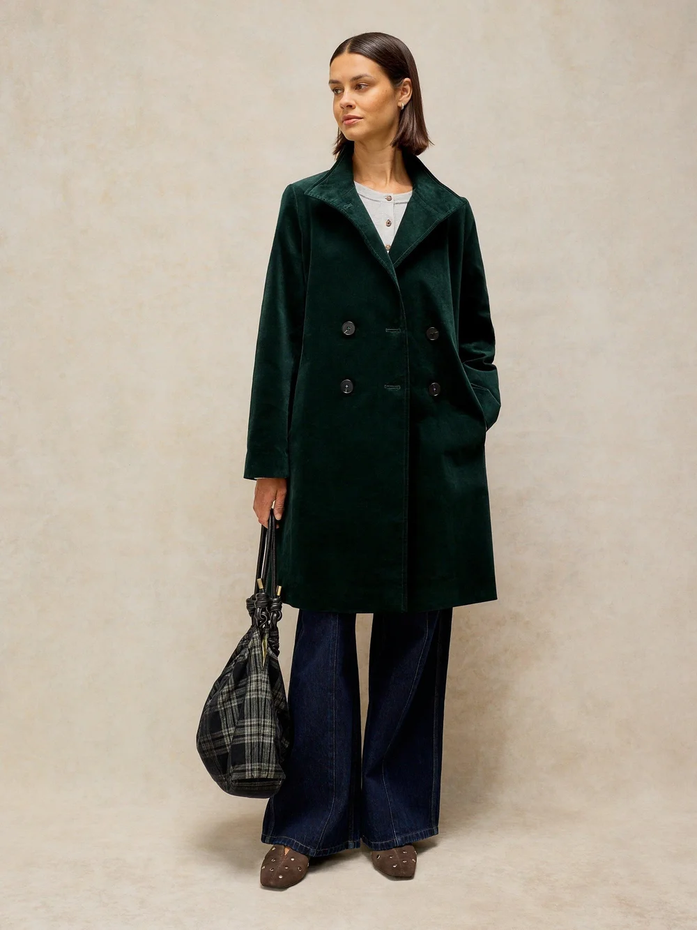 Manteau Kaia en velours - Dk Green - 52/R Image 1