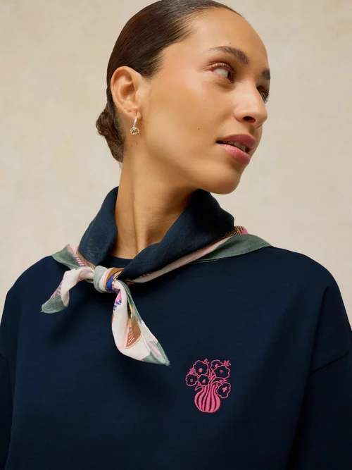 T-shirt brodé Katya - Navy Multi - 52 Image 2