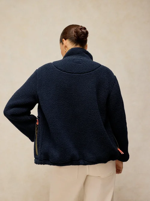 Veste zippée Borg - Navy Multi - XS Image 4