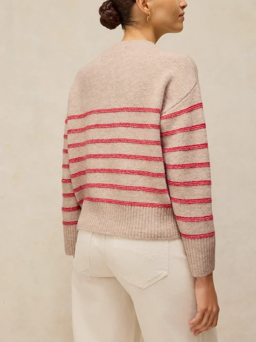 Pull Henley à Rayures - Nat Mlt - 52 Image 4