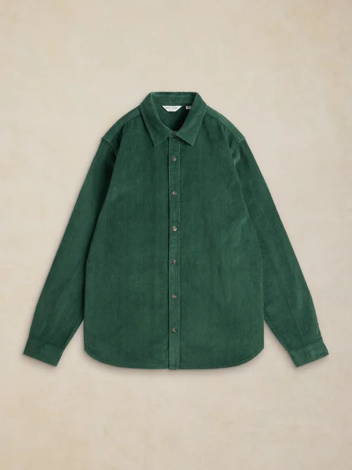 Chemise Griffin Cord - Dk Green - XXL Image 1