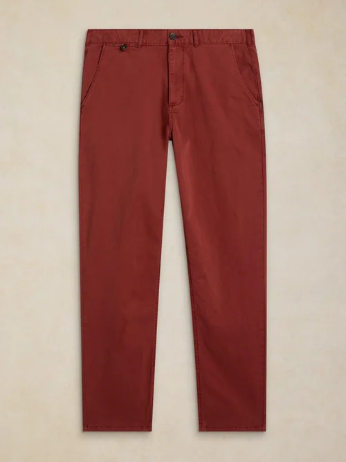 Pantalon chino organique Sutton - Dk Red - 38/R Image 1