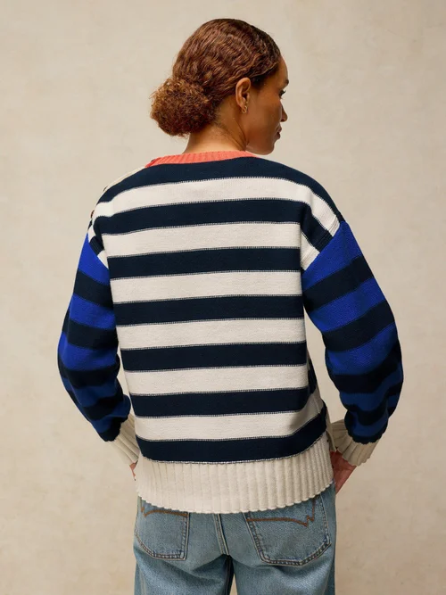 Pull en coton Bea à boutons - Ivory Mlt - 52 Image 4