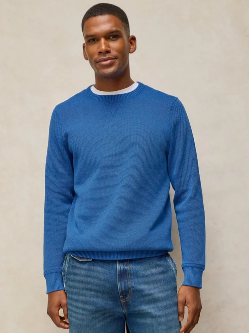 Pull Attadale à col rond - Brt Blue - XXL/R Image 1
